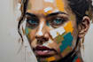 create modern abstract digital art paintings