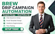 setup brew drip campaign automation template design
