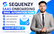 setup sequenzy saas onboarding email automation flow