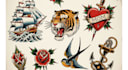 create old school or traditional tattoo design