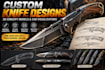 create custom knife design, knife cad model and 3d knife design