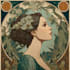 create illustrations in art nouveau style