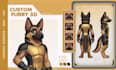 create 3d furry vtuber model, vroid avatar, and anime character with rigging