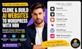 clone base44 cursor claude code lovable ai to wordpress n8n make website design