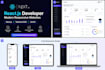 build a professional react js website with modern responsive UI UX