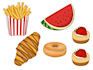create high quality custom food illustrations