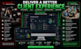 build a client portal with dashboard and automation
