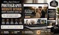 design a modern photography website on pixieset and squarespace