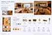 design a stylish airbnb or small space interior with realistic renders