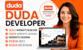 design and develop website using duda website builder