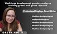 write workforce development grant proposals and employee training funding