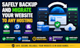 safely backup and migrate your website to any hosting