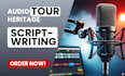 write engaging audio tour and museum guide scripts