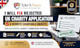 fix rejected UK charity application rewrite charitable objects charity approval