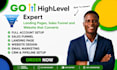 build gohighlevel website go high level funnel builder go highlevel landing page