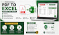 convert PDF invoices and bank statements into excel
