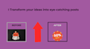 design eye catching socialmedia posts for instagram facebook