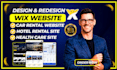 create wix booking website for car rental, hotel, healthcare or services