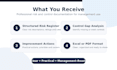 prepare a risk register and control matrix