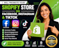 promote your shopify store on facebook instagram and tiktok
