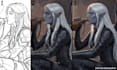create fantasy character design, illustration and concept art