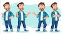 draw cute cartoon character, avatar, mascot