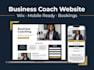 build wix coaching business website, career coach website