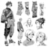design anime character patterns