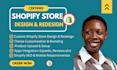 design, redesign and revamp shopify stores professionally