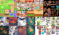 do topdown pixel art tileset sprite sheet tilemap pixel art animation background