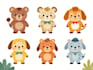 design characters, animals, and childrens illustrations
