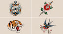 do neo traditional and oldschool tattoo designs