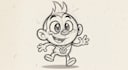 sketch your cartoon character