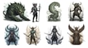 illustrate fantasy art creatures and characters