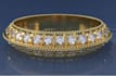 create a vintage minimalist 14k gold diamond rings with gems setting rendering,