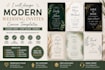 design modern wedding invites, canva template, elegant event cards