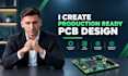 esp32 pcb design, schematics layout iot 3d design, pcb layout, production files