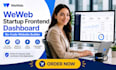 do weweb startup frontend dashboard no code website builder