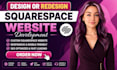 design squarespace website redesign squarespace business website development