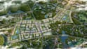 design 3d large scale urban township masterplan city planning site plan render