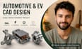 automotive part modeling, ev component cad, cnc machining cad modeling