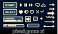 create pixel game ui ,icon, hud element, user interface, indie game assets