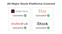 upload and SEO optimize your images for adobe stock and etsy