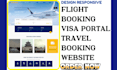 design flight booking, visa application, travel booking website