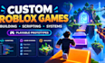 create a roblox game with scripting, building and systems