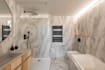 create luxury bathroom interior design with realistic 3d render