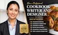 create a high quality cookbook with writing and design