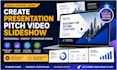 create presentation pitch video slideshow professional startup powerpoint design