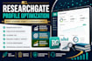 optimize your researchgate profile google scholar citation, academic visibility