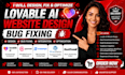 lovabe ai saas mvp replit bug fixing vibe coding supabase website to wordpress